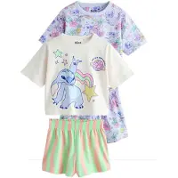 Next Nachtkledij 'Disney Lilo Und Stitch' crème / lila / sering / abrikoos