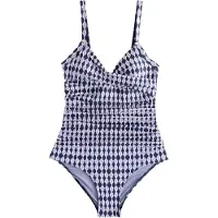 Next Shaping-badpak navy / lichtlila / wit