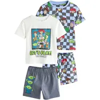 Next Nachtkledij 'Toy Story' lichtblauw / grijs / lichtgroen / wit