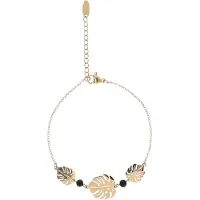 IZIA Armband goud / zwart