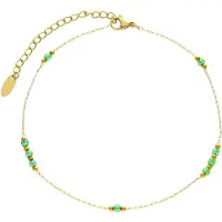 Usha Armband goud / grasgroen