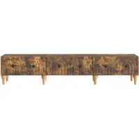 vidaXL TV Kast met lade Gerookt eiken 147 x 34,5 x 30 cm Bewerkt hout