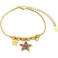 Usha Armband goud / gemengde kleuren