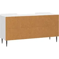 vidaXL TV Kast Hoogglans Wit 102 x 34,5 x 52 cm Bewerkt hout