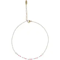 Usha Armband lichtblauw / goud / rood
