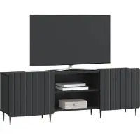 vidaXL TV Kast Zwart 150 x 31 x 52 cm Bewerkt hout