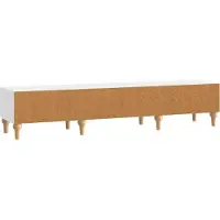 vidaXL TV Kast met lade Hoogglans Wit 147 x 34,5 x 30 cm Bewerkt hout