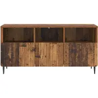 vidaXL TV Kast met lade Oud hout 102 x 34,5 x 50 cm Bewerkt hout
