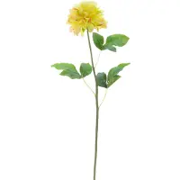 Easyplants | Kunstbloem Dahlia Real Touch Champagne 73 cm | Zijde | Nepbloemen | champagne | Onderhoudsvrij | Kant-en-klaar