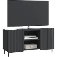 vidaXL TV Kast Zwart 102 x 34,5 x 52 cm Bewerkt hout