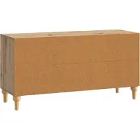 vidaXL TV Kast 99 x 34,5 x 50 cm Artisanaal eiken Bewerkt hout