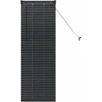 vidaXL Venetiaanse Jaloezieën Zwart 130 x 40 cm Aluminium