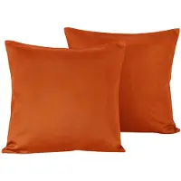 De Witte Lietaer Set Kussenslopen Olivia Rooibos - 2 stuks - 40 x 40 cm - Oranje - Katoen Satijn