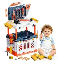 Ren Werkbank Kinderen - Houten Werkbank - Werkbank Little Dutch - Veelkleurig - 54cm x 80cm x 33cm