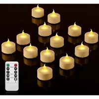 Ren Led Kaarsen Met Bewegende Vlam - Oplaadbare Waxinelichtjes - Oplaadbare Kaarsen - Oplaadbare Theelichtjes - Wit - 4cm x 13cm x 17cm