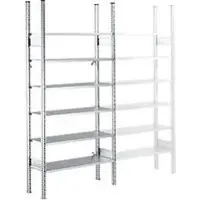 Ssi Legbordstelling R3000, Basisstelling, 5 gegalvaniseerde legborden, B 1055 x H 2278 mm