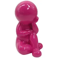 PT Living Decoratie Statue Amigo Dreaming Medium Bright Pink