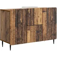 vidaXL Dressoir met lade Oud hout 89 x 34,5 x 62 cm Bewerkt hout