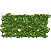 vidaXL Balkonscherm met bladeren Groen en Geel 400 x 75 cm