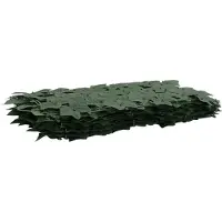 vidaXL Balkonscherm met bladeren Donkergroen 400 x 75 cm