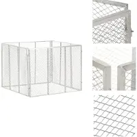 vidaXL Compostbak - Compostbakken - Composteerbak - Composteerbakken - Compostbak 100x100x77 cm gegalvaniseerd staal