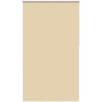 vidaXL Rolgordijn verduisterend 140x230 cm stofbreedte 136,6 cm beige