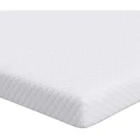 vidaXL Matras Topper Wit 120 x 200 cm Jacquard Stof
