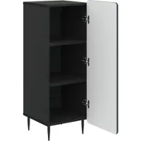 vidaXL Dressoir Zwart 34,5 x 33 x 92 cm Bewerkt hout