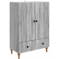 vidaXL Dressoir Grijs sonoma 66 x 34,5 x 95 cm Bewerkt hout