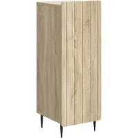 vidaXL Dressoir Sonoma Eiken 34,5 x 33 x 92 cm Bewerkt hout