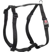 Flamingo Ziggi H-harnas - Harnas Honden - H-harnas Ziggi Zwart Xl 70-110cm 25mm - 1st - 126310 - 1st
