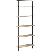 vidaXL Boekenplank 5-laags 60 x 24 x 168 cm Bewerkt hout Sonoma Eik