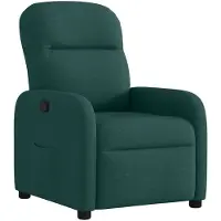 vidaXL Fauteuil verstelbaar stof donkergroen