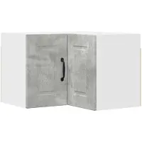 vidaXL Wandhoekkast PORTO Beton Grijs 57 x 57 x 40 cm Bewerkt hout