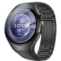 INF Titanium horlogeband voor Kompatibel met Huawei WATCH 5: Stijlvol, Lichtgewicht & Verstelbaar Black 46 mm