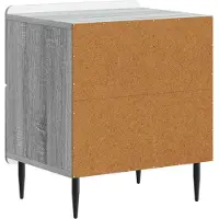 vidaXL Nachtkastje Grijs sonoma 43 x 34,5 x 49,5 cm Bewerkt hout
