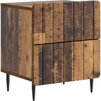 vidaXL Nachtkastje 2 st Oud hout 43 x 34,5 x 49,5 cm Bewerkt hout
