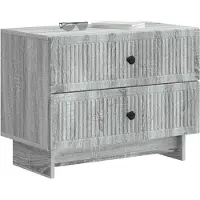 vidaXL Nachtkastje Grijs sonoma 62 x 34,5 x 47,5 cm Bewerkt hout