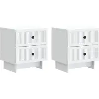 vidaXL Nachtkastje 2 st Wit 43 x 34,5 x 47,5 cm Bewerkt hout