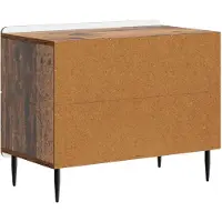 vidaXL Nachtkastje met lade Oud hout 62 x 34,5 x 49,5 cm Bewerkt hout