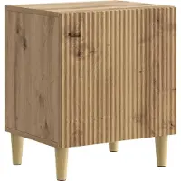 vidaXL Nachtkastje Artisanaal eiken 43 x 34,5 x 50 cm Bewerkt hout