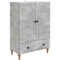 vidaXL Dressoir Betongrijs 66 x 34,5 x 95 cm Bewerkt hout