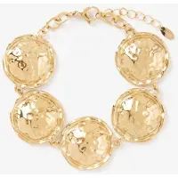Sissy-Boy Gold plated armband met ronde hangers