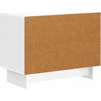 vidaXL Nachtkastje Hoogglans Wit 62 x 34,5 x 47,5 cm Bewerkt hout