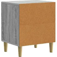 vidaXL Nachtkastje 2 st Grijs sonoma 43 x 34,5 x 50 cm Bewerkt hout