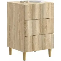 vidaXL Nachtkastje Sonoma Eiken 43 x 41 x 66,5 cm Bewerkt hout