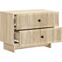 vidaXL Nachtkastje Sonoma Eiken 62 x 34,5 x 47,5 cm Bewerkt hout