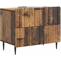 vidaXL Nachtkastje Oud hout 62 x 34,5 x 49,5 cm Bewerkt hout