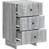 vidaXL Nachtkastje Grijs sonoma 43 x 41 x 66,5 cm Bewerkt hout