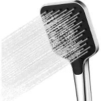 Auralum Max Multifunctionele Handdouche - 3 Straalstanden (Regen/Pulsatie/Meng) - Vloeibaar Siliconen Sproeiers - Waterbesparende - met 1.5m Slang